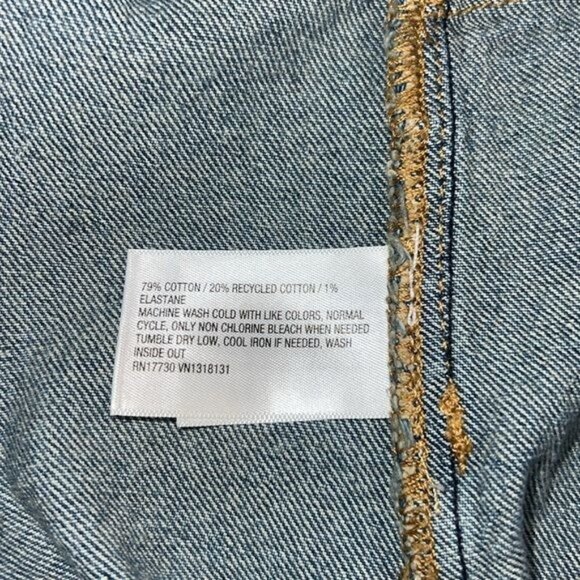 Wild Fable Denim Bustier Crop Top With Adjustable Straps Womens Sz L - Picture 4 of 8